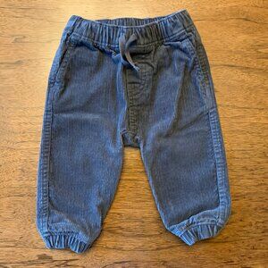 Tea Collection Gray 100% Cotton Corduroy Pants 6-9 Months EUC